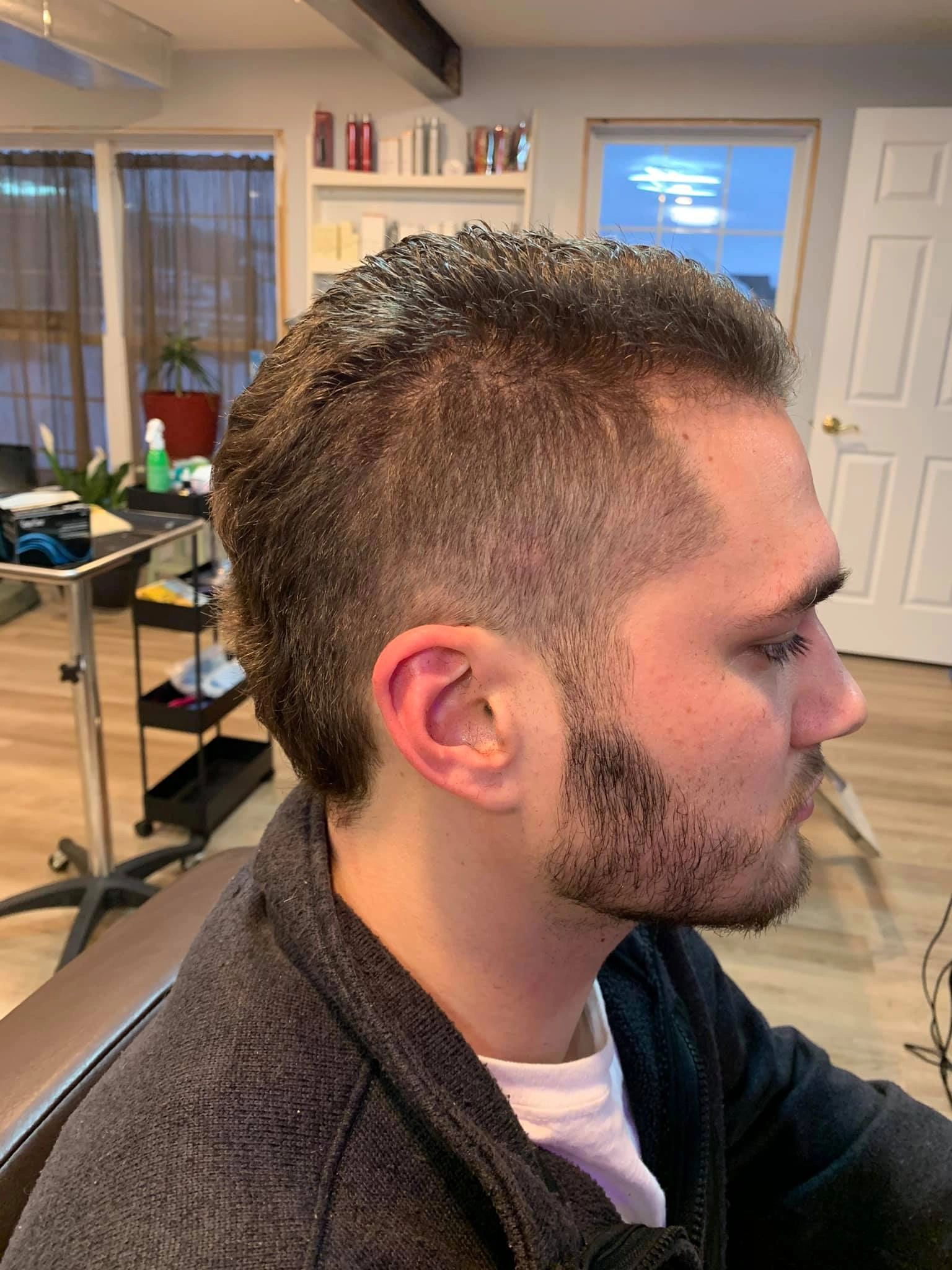 Man modern hairstyle